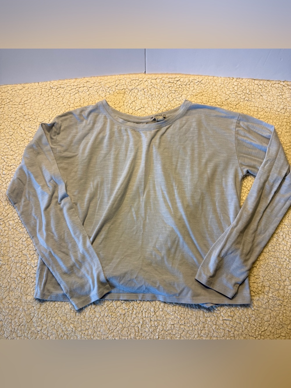 Women's Sweater & Shirt Bundle. Size Small - Burgundy, Tan, Blue. - Picture 8 of 10